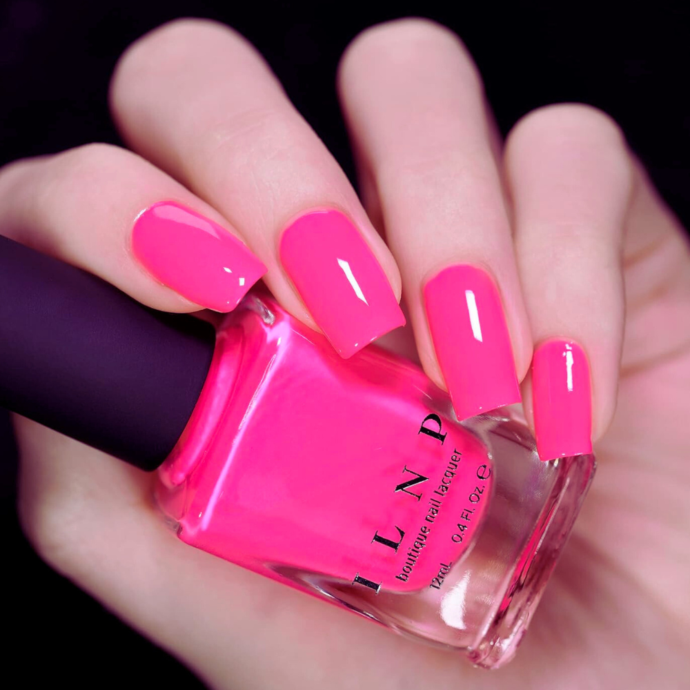 hot pink nail polish