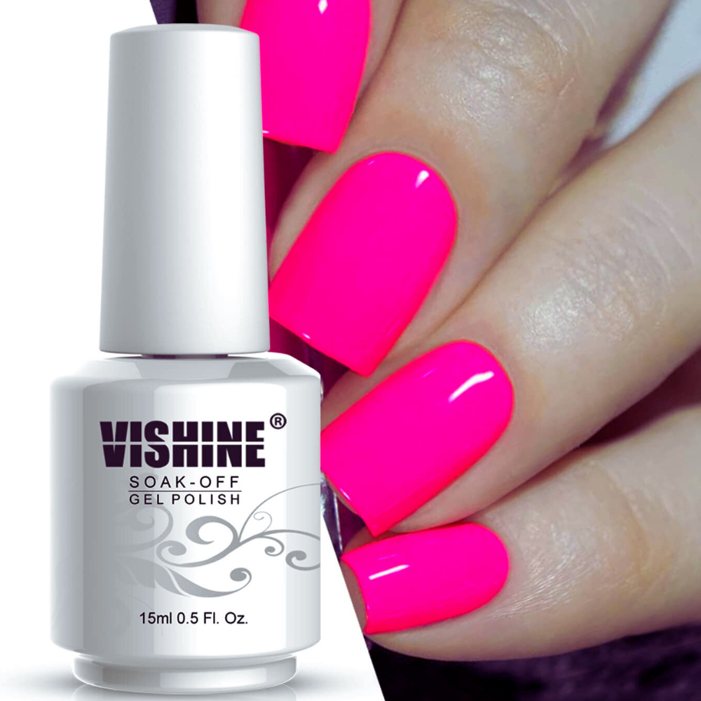 hot pink nail polish