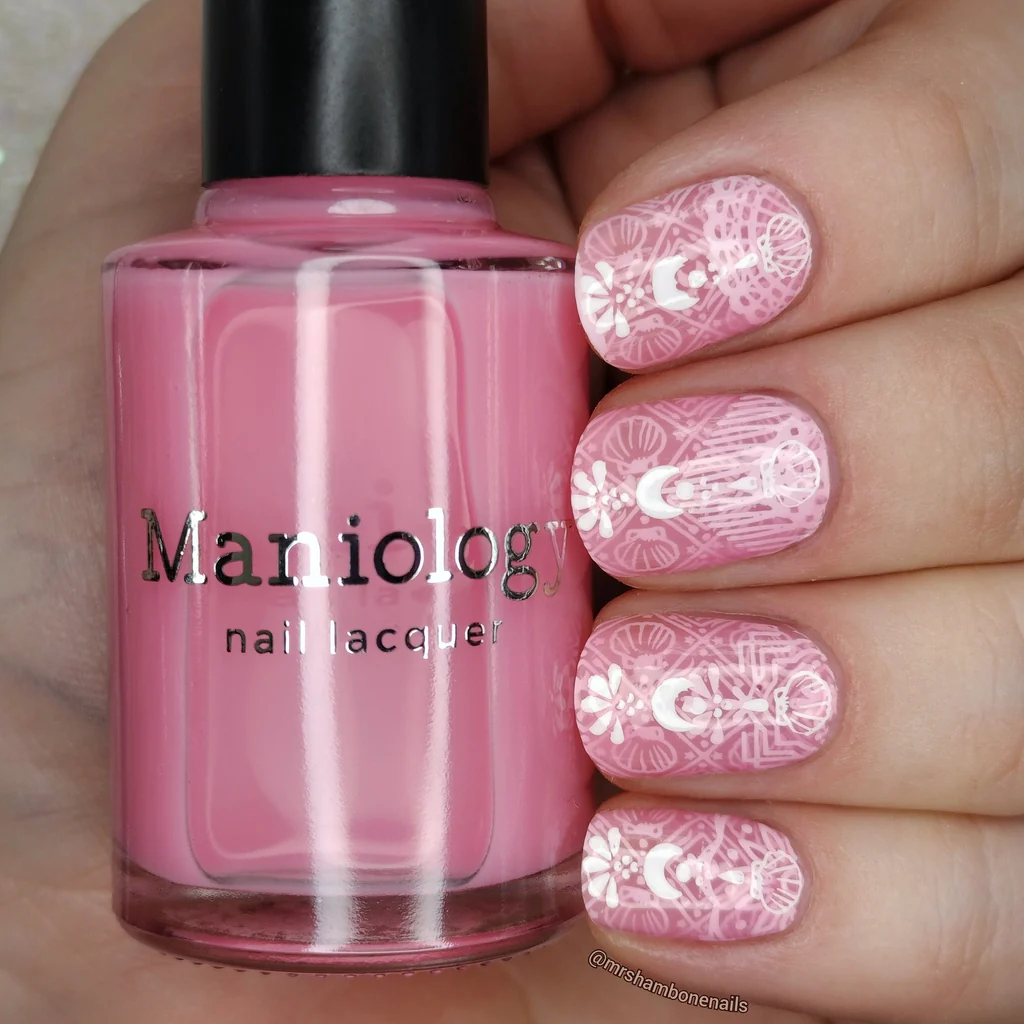 sheer pink nail polish