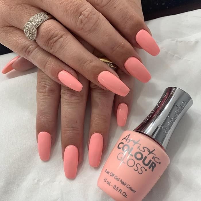 peach nail polish