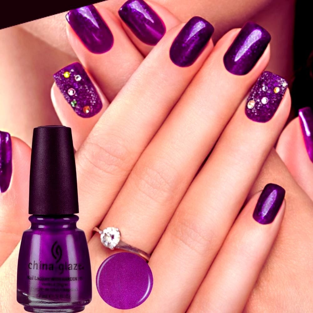 purple nail polish