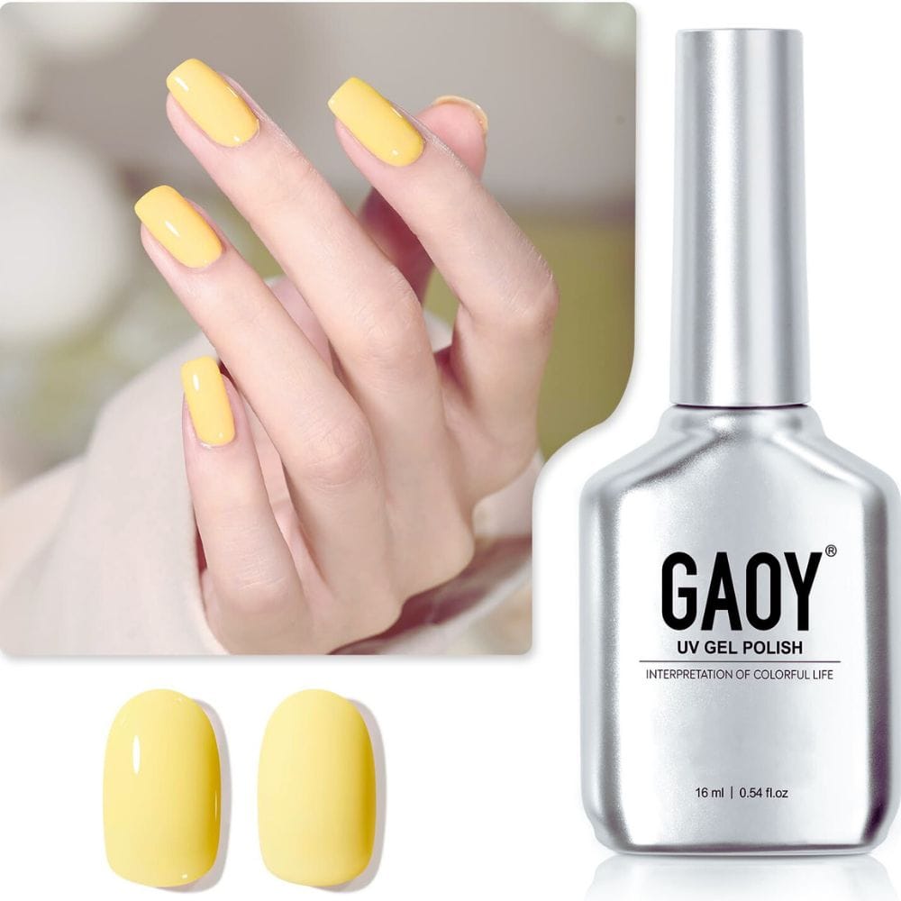 yellow nail polish