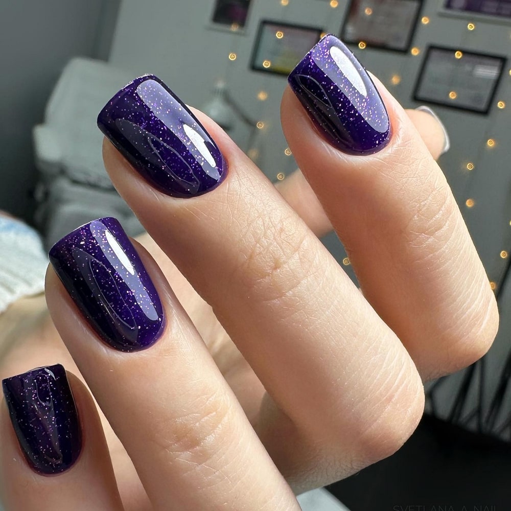 dark purple nail polish