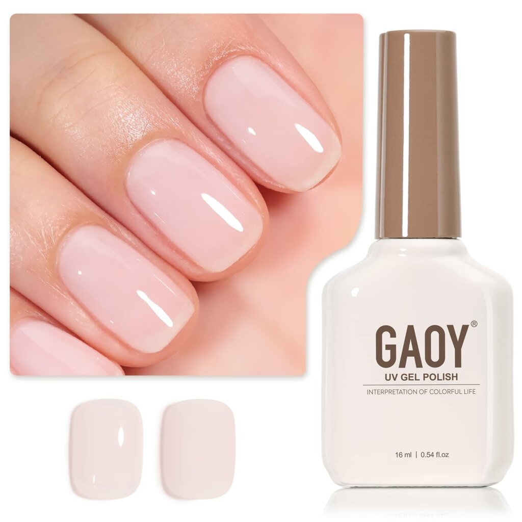 milky pink nail polish