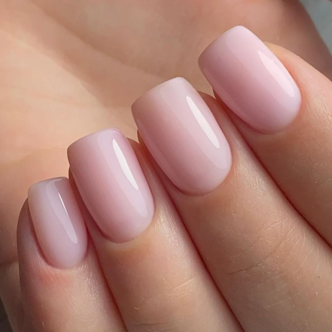 milky pink nail polish
