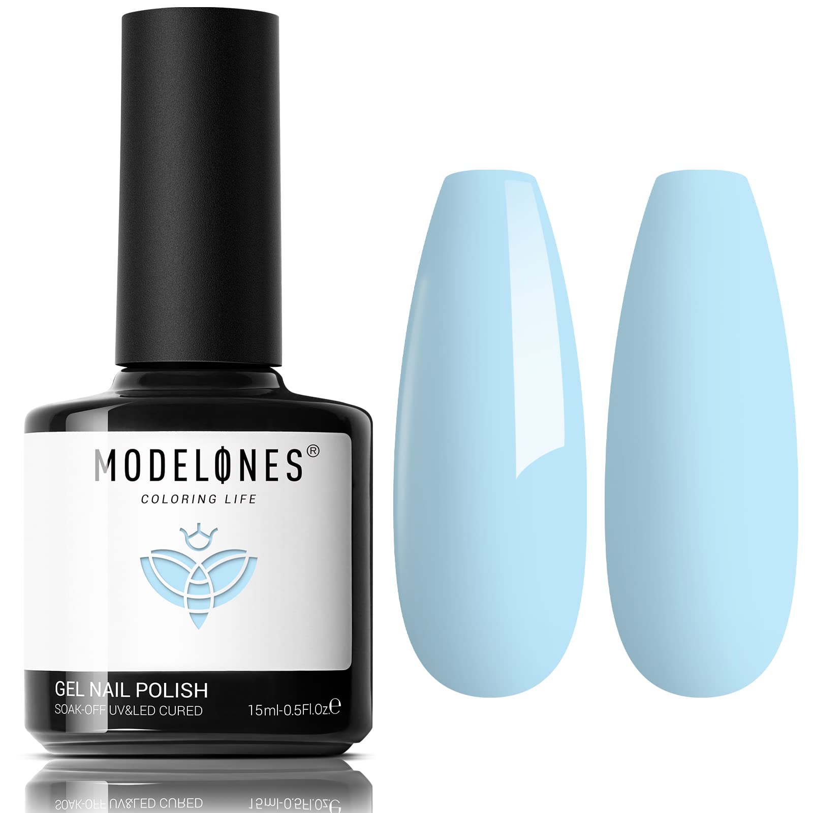 light blue nail polish