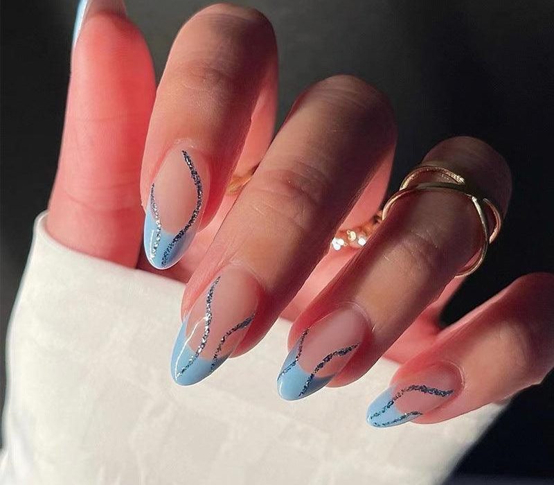 The Guide to Wearing Light Blue Nail Polish All Year Round light blue nail polish