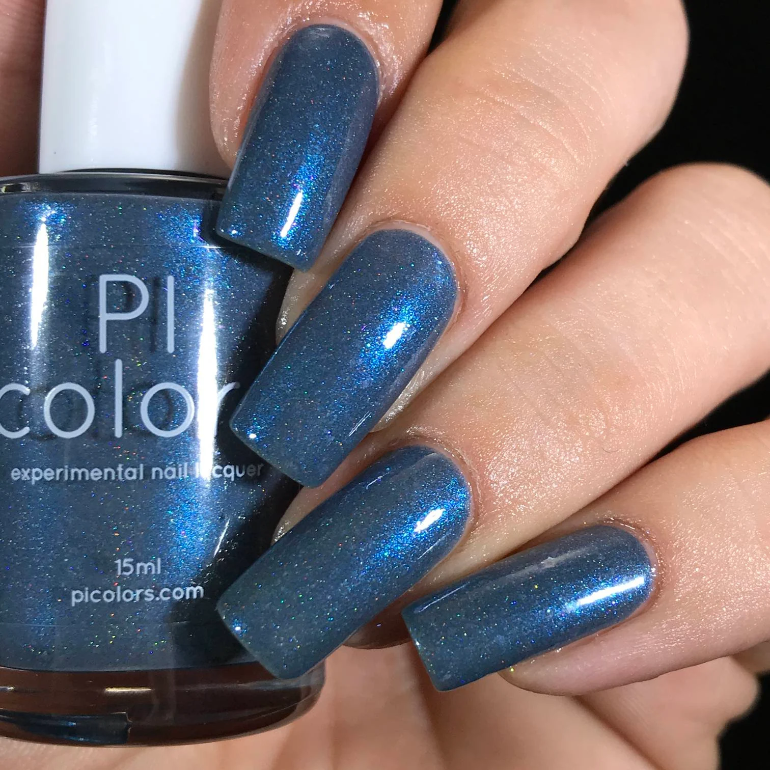 light blue nail polish