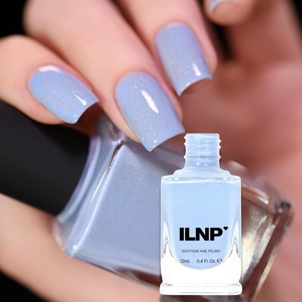 light blue nail polish