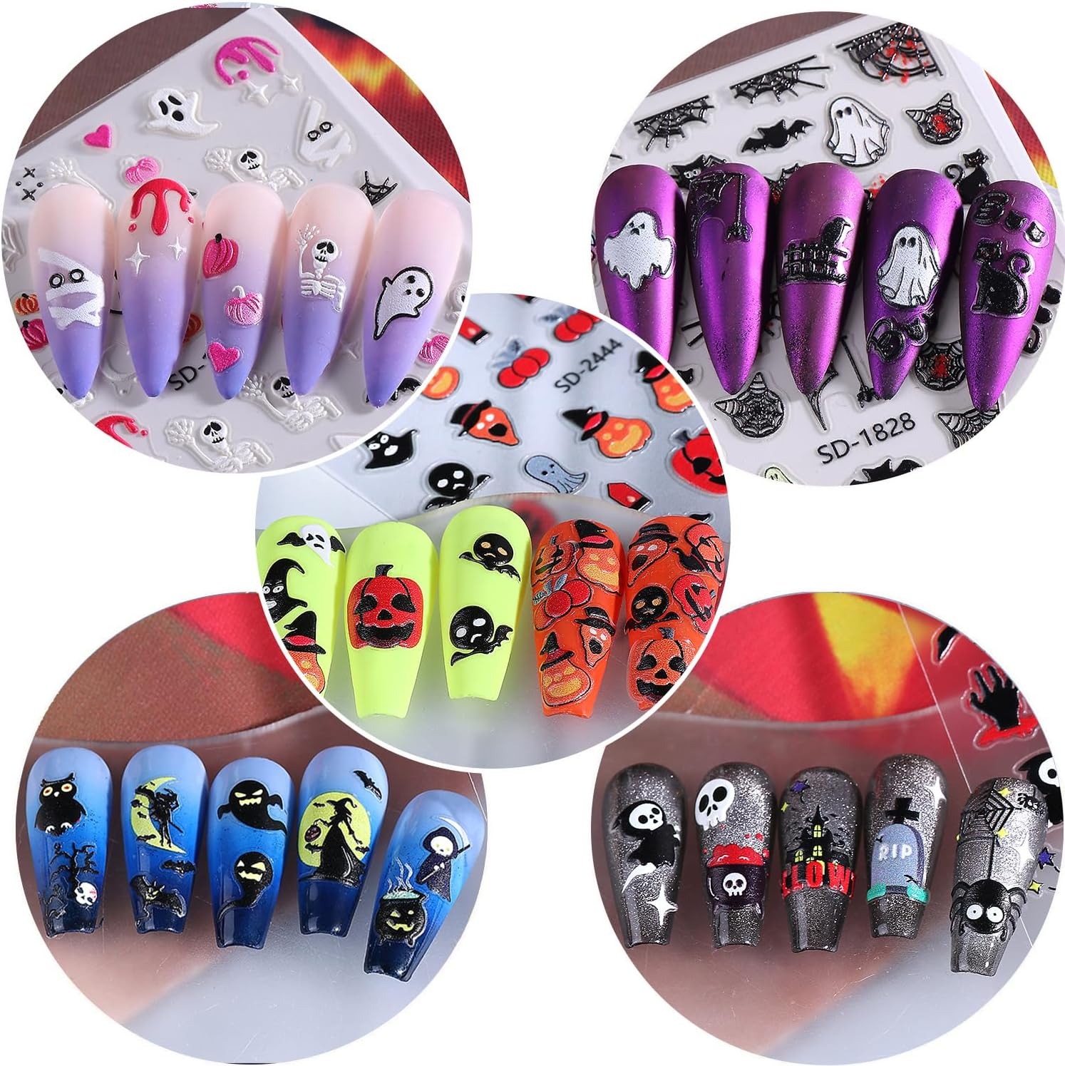halloween nail designs